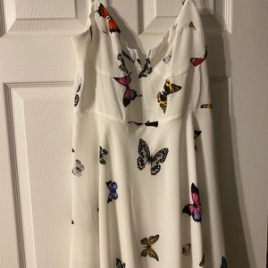 BuddyLove Cate Skater Dress Butterfly M White